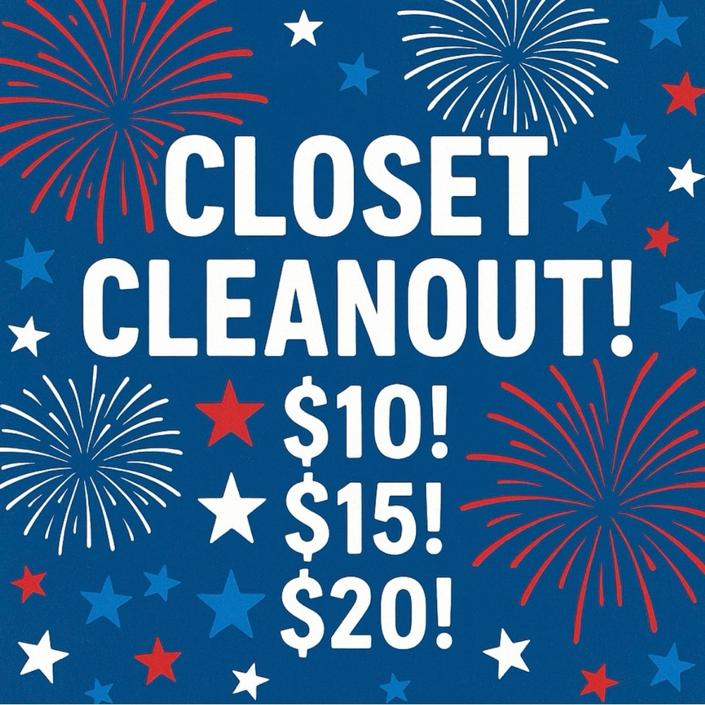 CLOSET CLEANOUT! Great Prices!